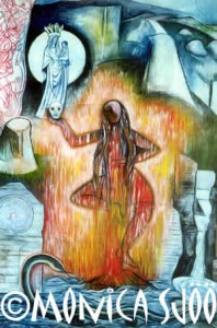 Fire Dakini Dancing Woman (oil, 1999)